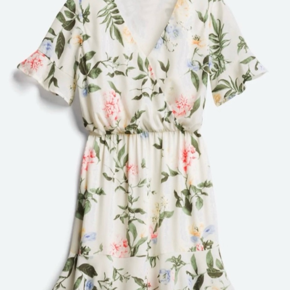 French Grey Floral Svana Dress - stitch fix SMALL